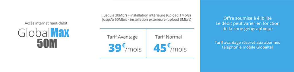 Nos offres internet